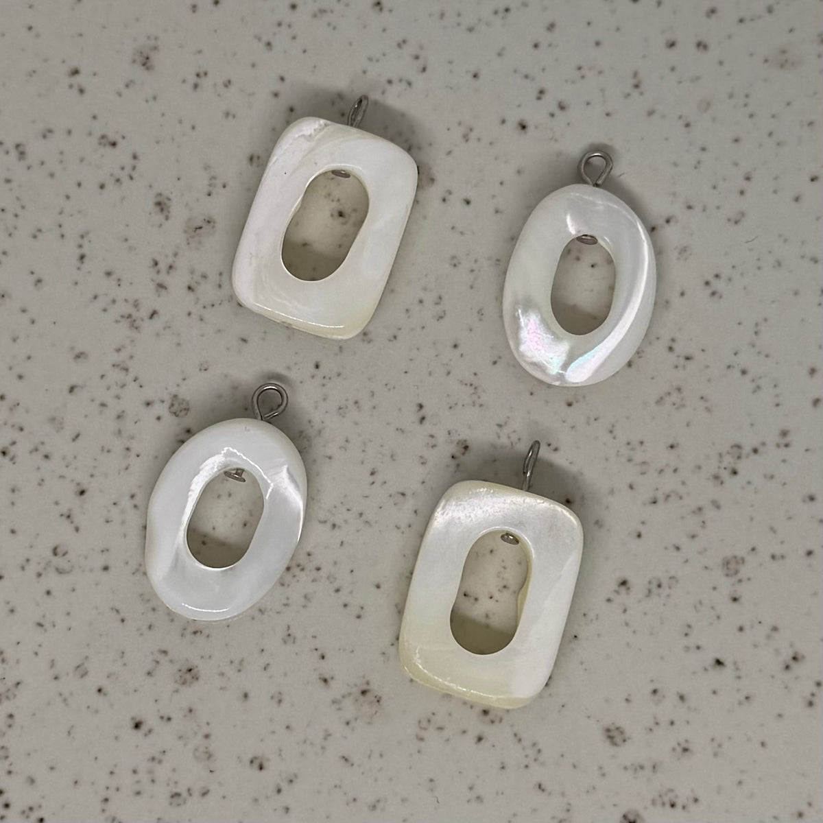 Neutral, White & Beige Stone Charms