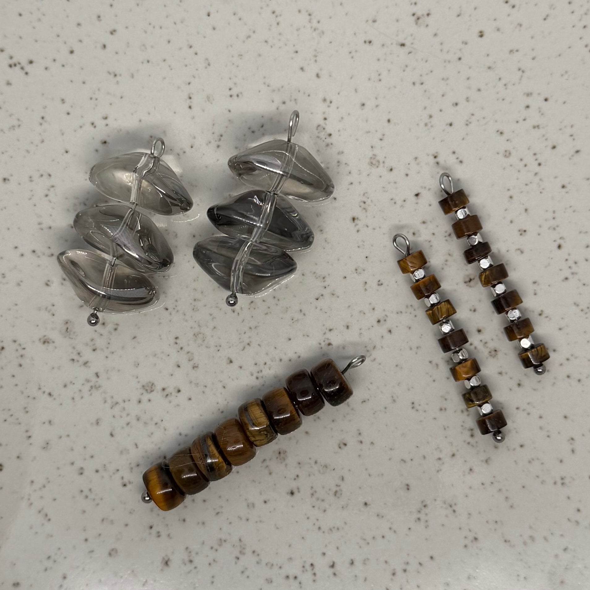 Black, Brown & Grey Stone Charms