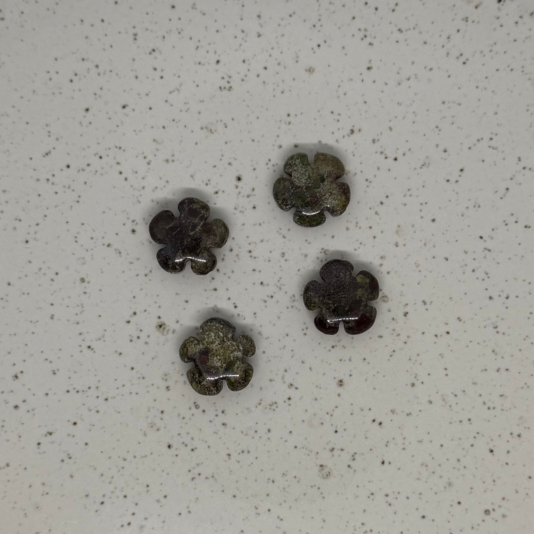 Moss Agate Flower