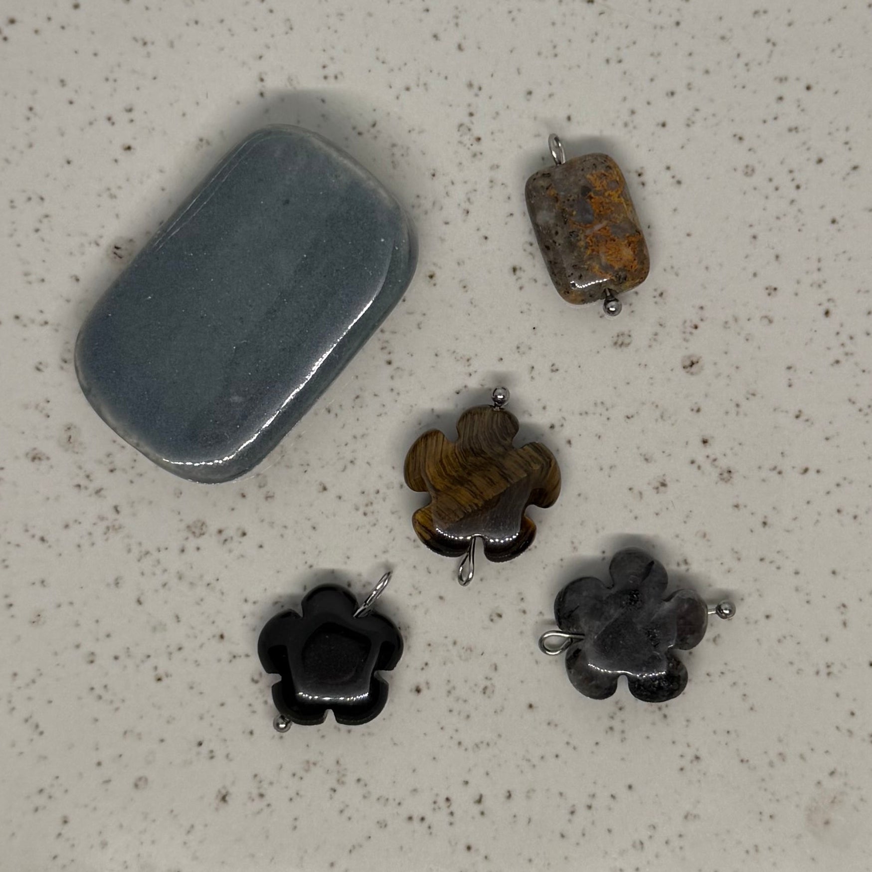 Black, Brown & Grey Stone Charms