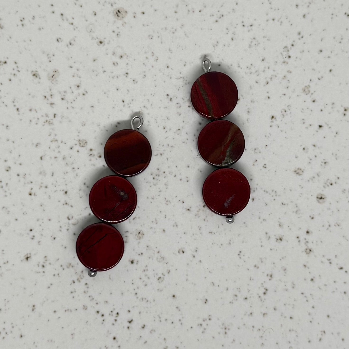 Red Jasper Disc Stack