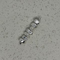 Silver Plated Nugget Stack