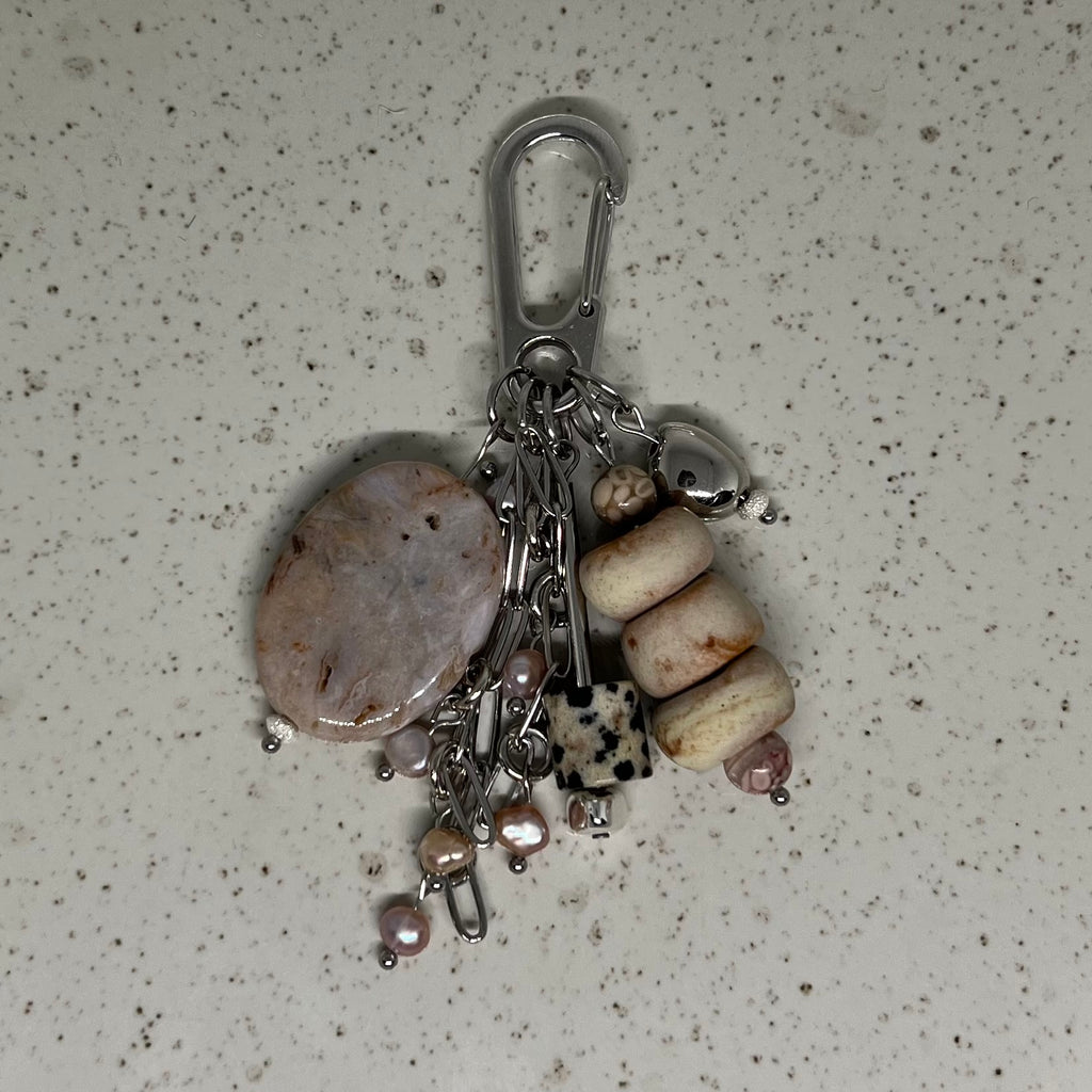 038 - Ocean Agate, Pearls & Ceramic