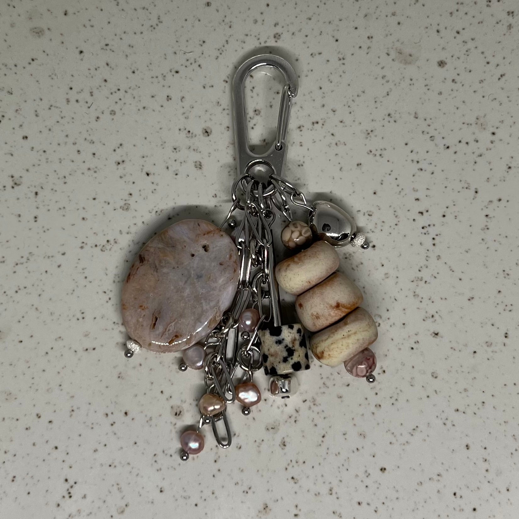 038 - Ocean Agate, Pearls & Ceramic