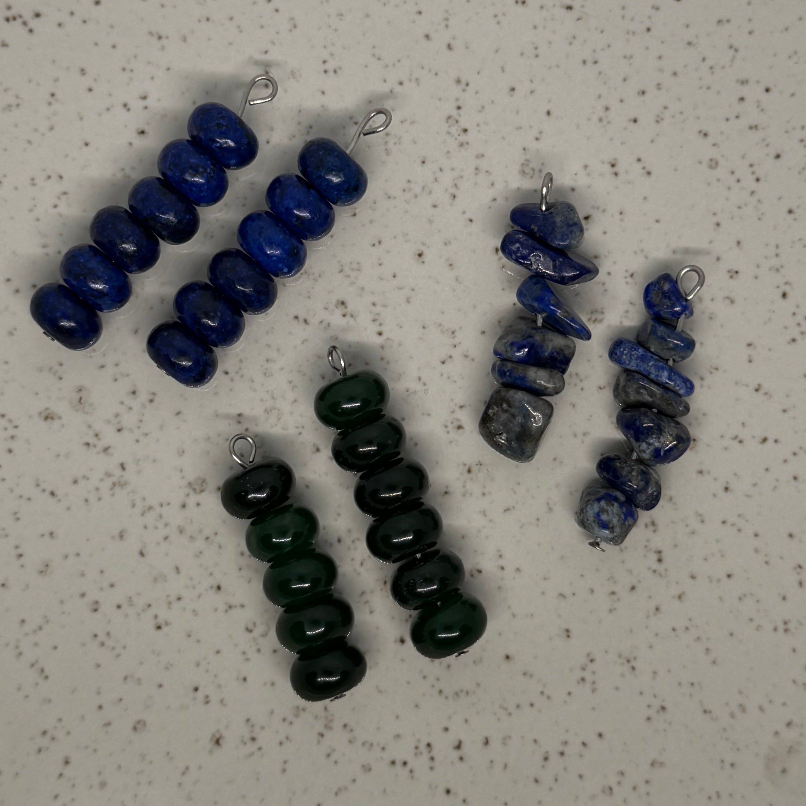 Green & Blue Stone Charms