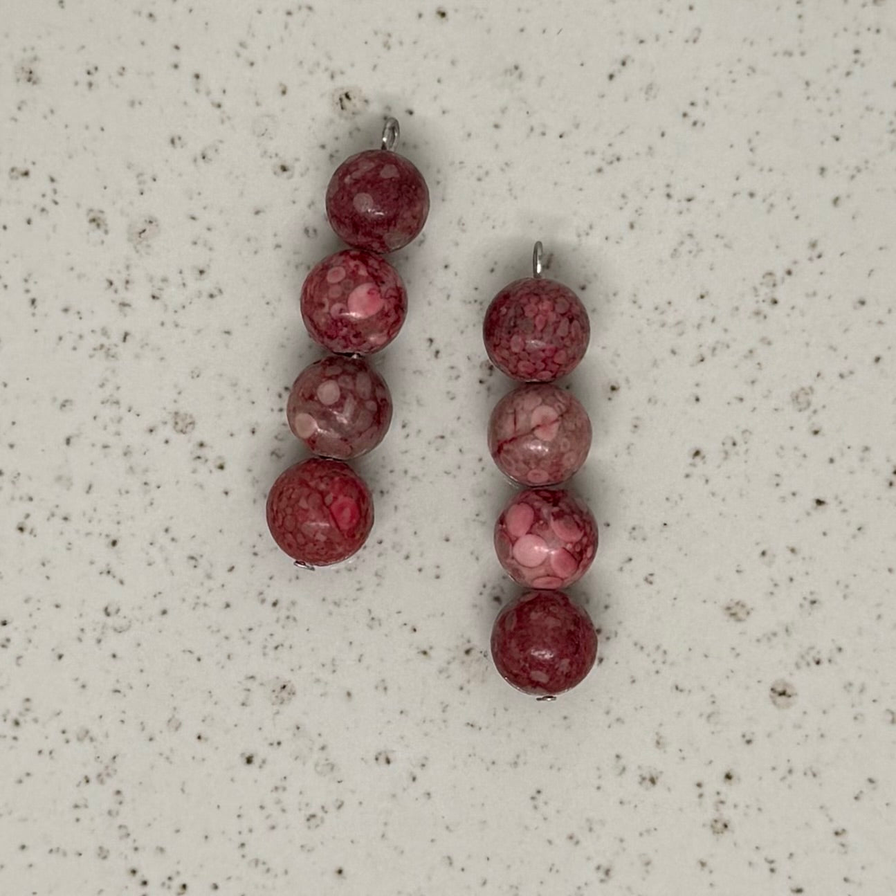 Pink & Purple Stone Charms