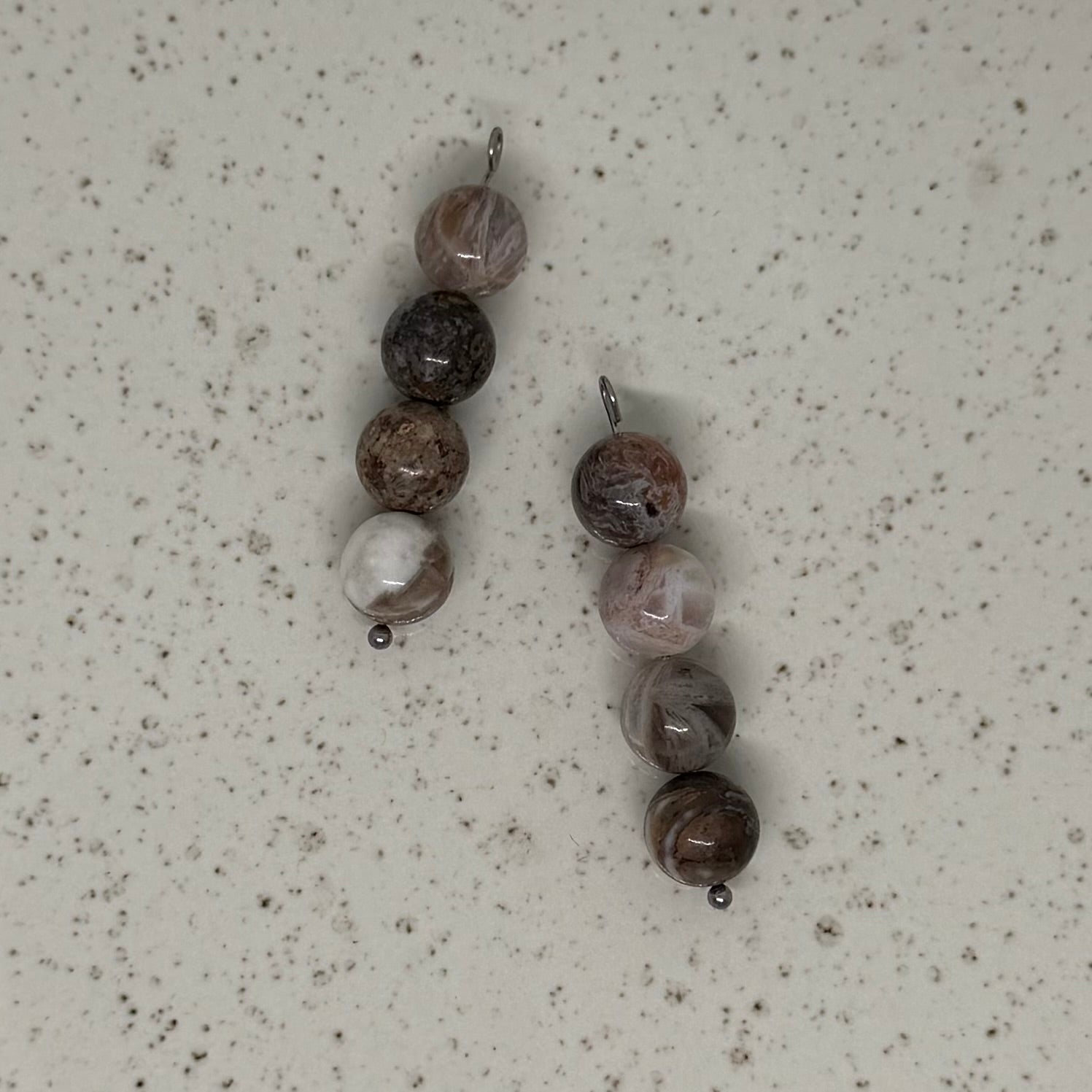 Black, Brown & Grey Stone Charms