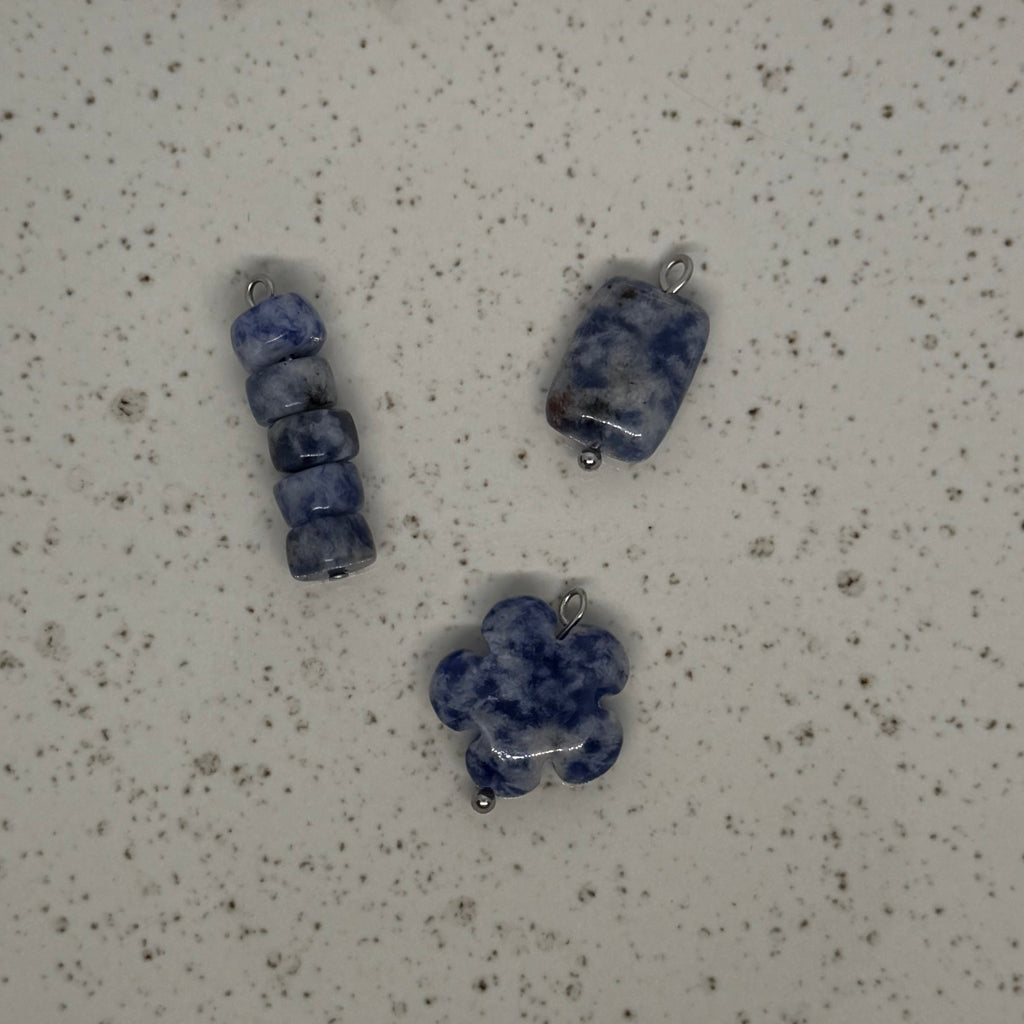 Green & Blue Stone Charms