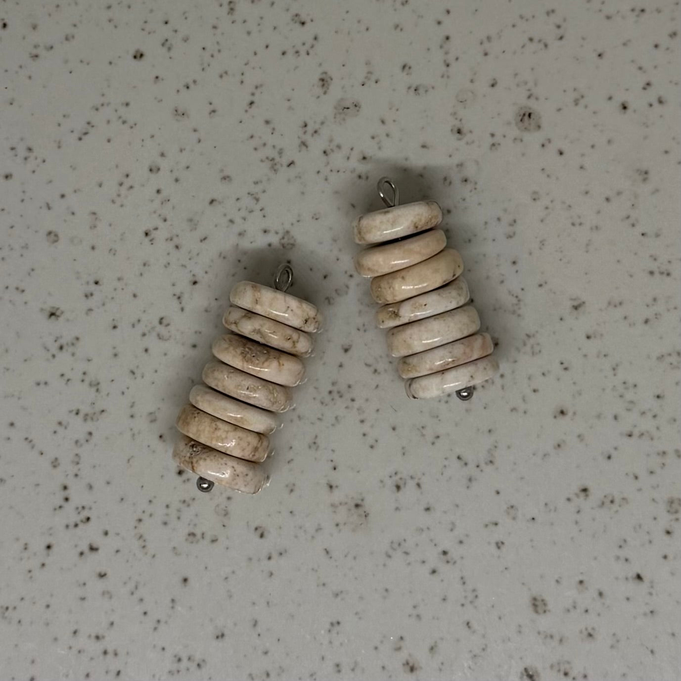 Neutral, White & Beige Stone Charms