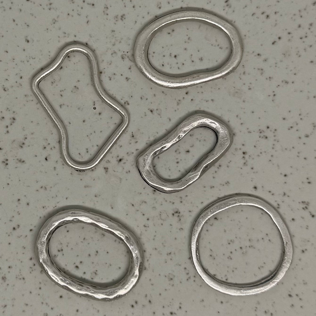 Silver Plated Organic Shape 01