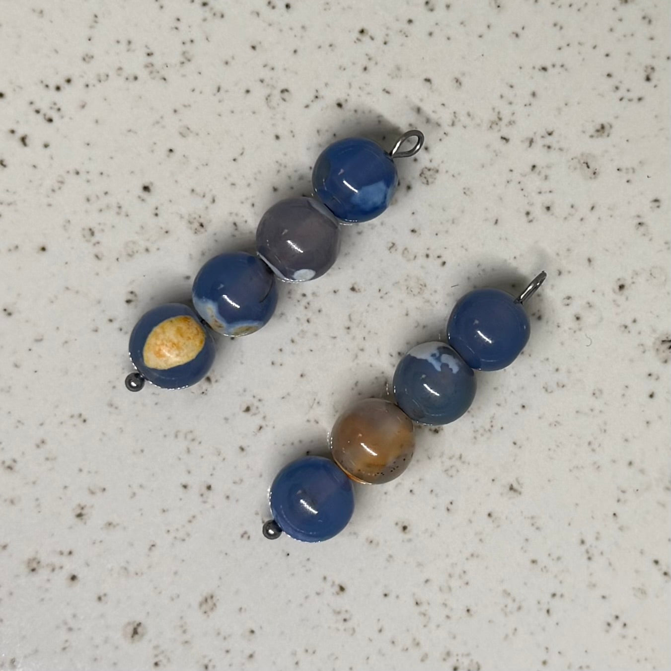 Green & Blue Stone Charms