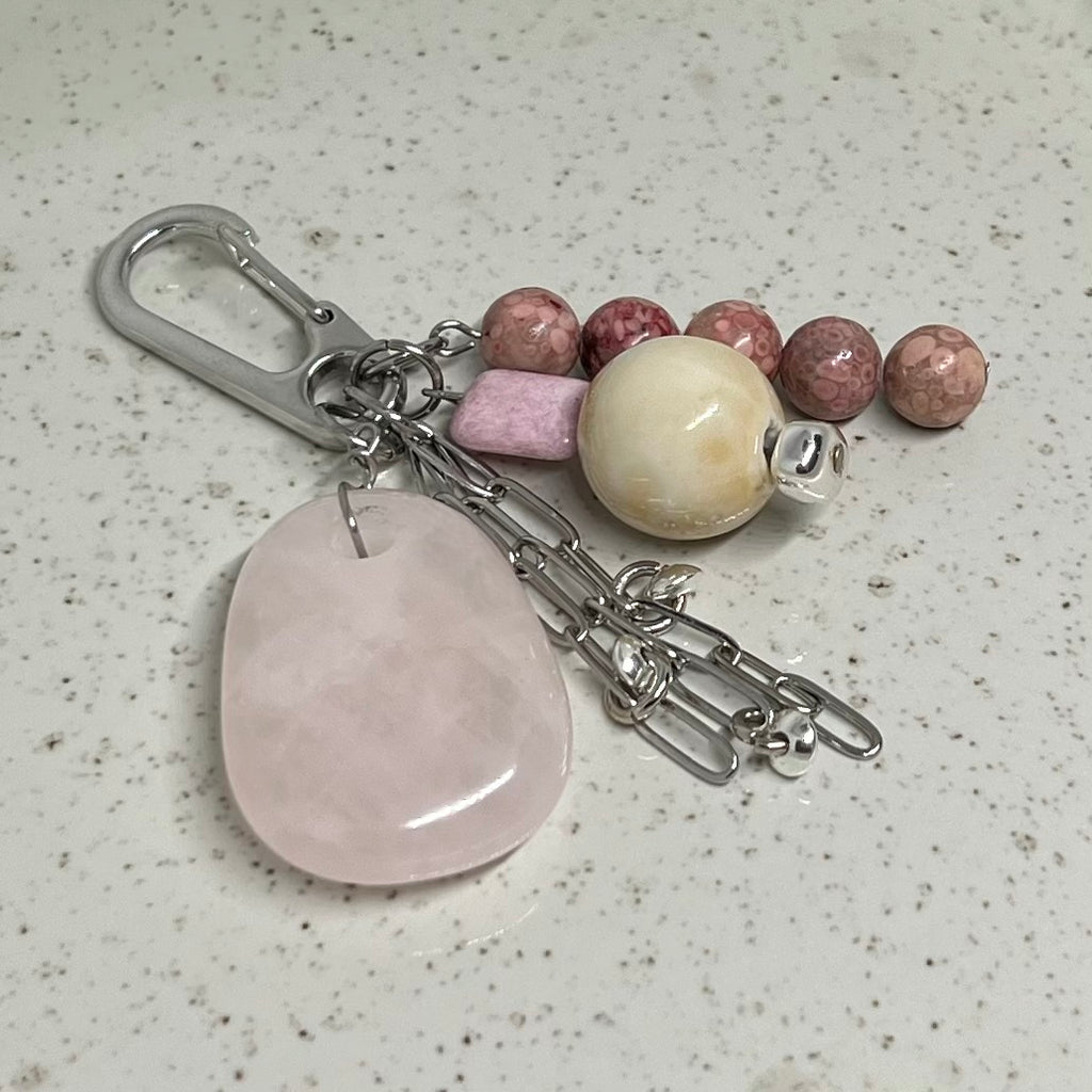 017 - Rose Quartz & Rhodonite