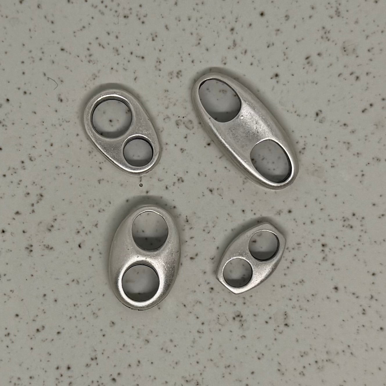 Silver Plated Double Hole 04