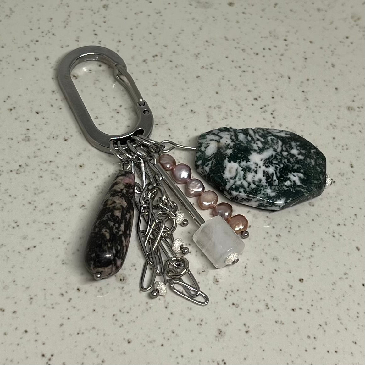 029 - Tree Agate & Pink Pearl