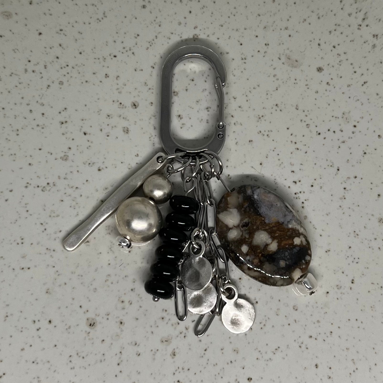 034 - Obsidian & Ocean Agate