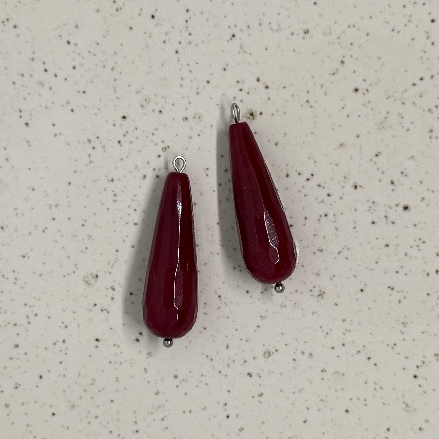 Ruby Jade Teardrop