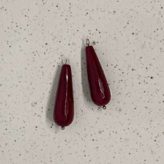 Ruby Jade Teardrop