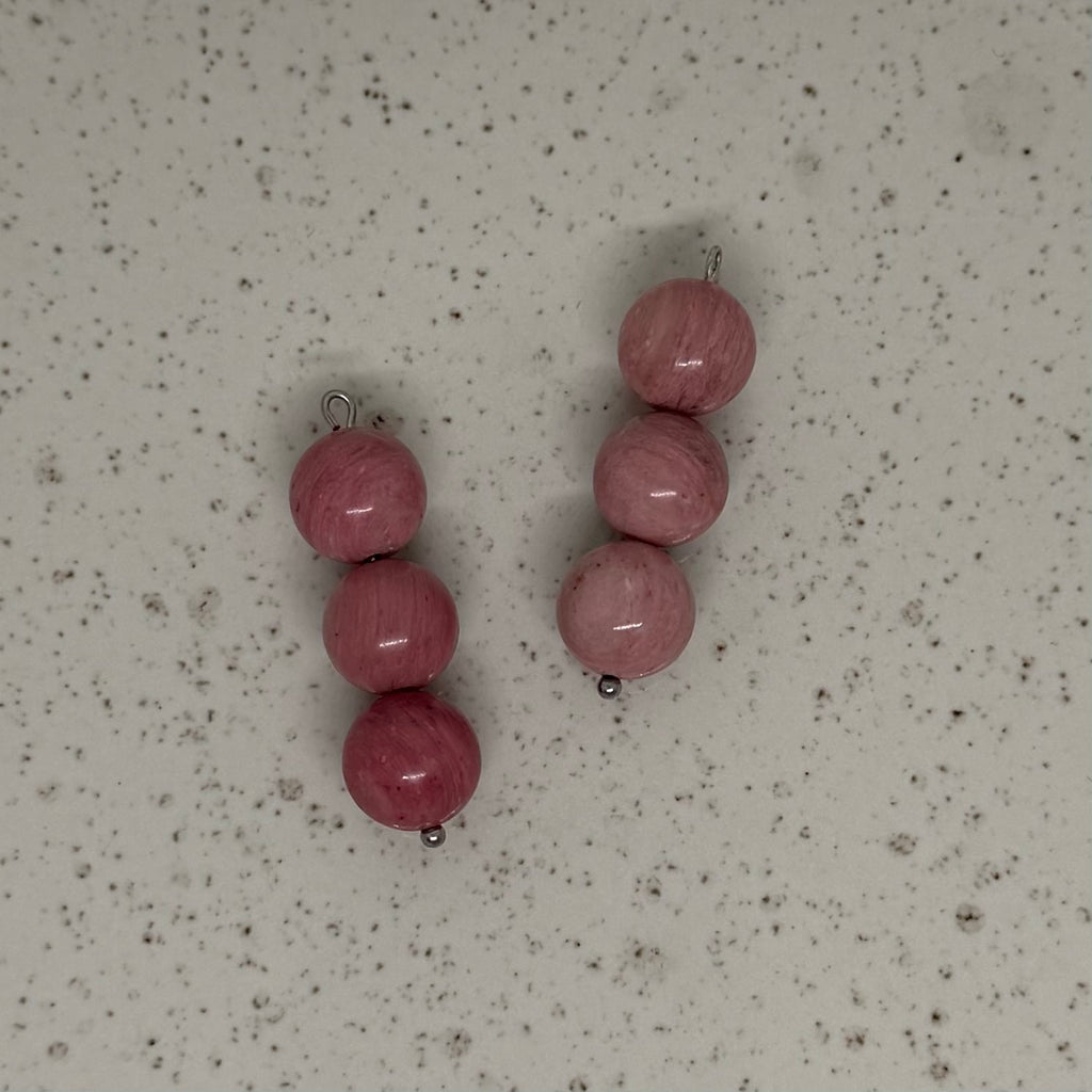 Pink & Purple Stone Charms