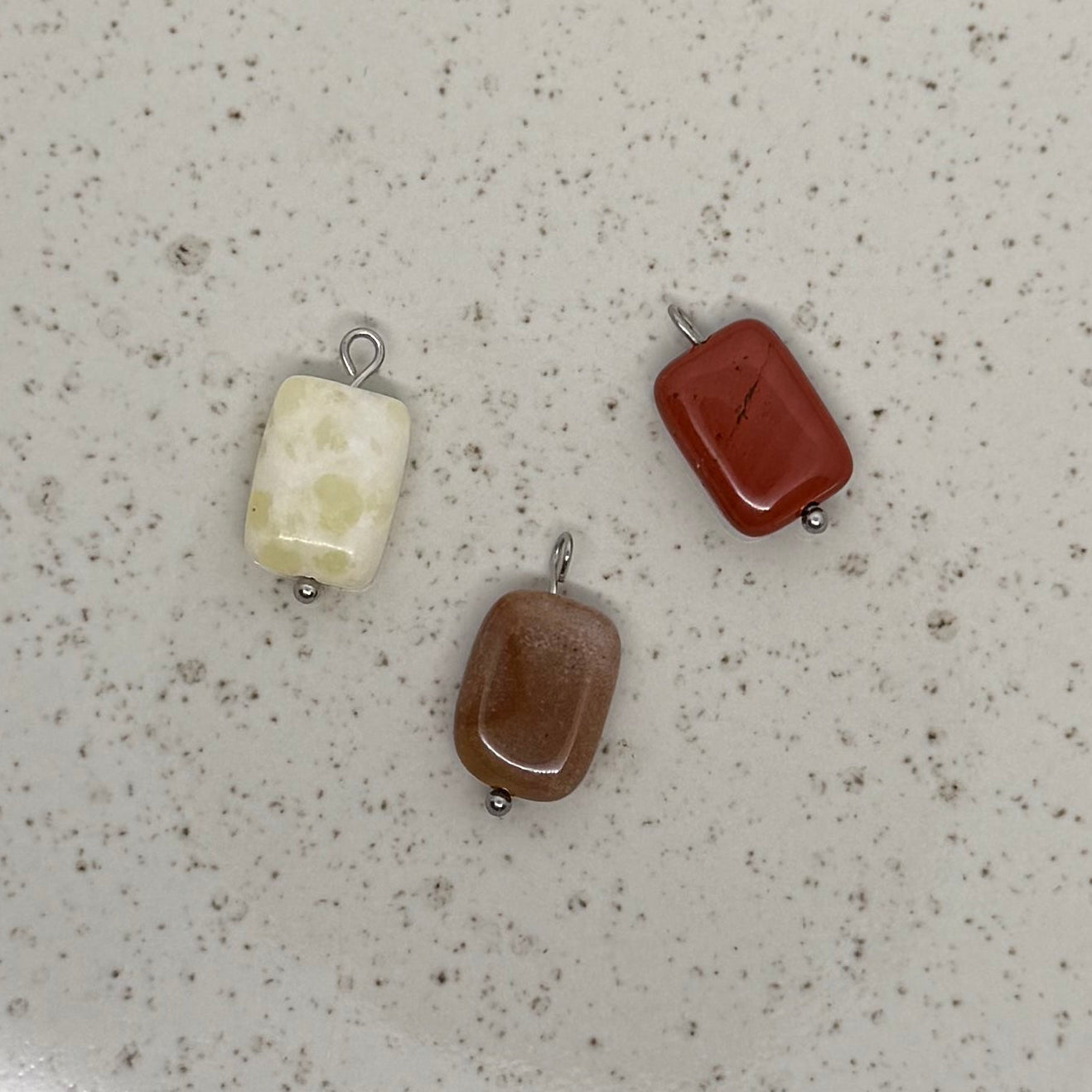Yellow, Orange & Red Stone Charms