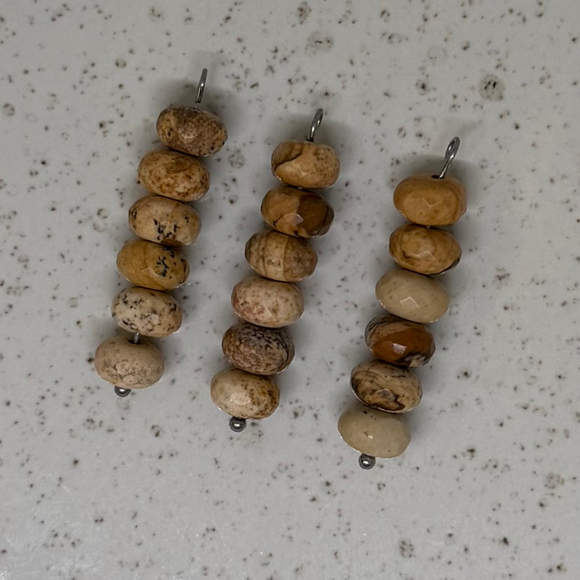 Yellow, Orange & Red Stone Charms