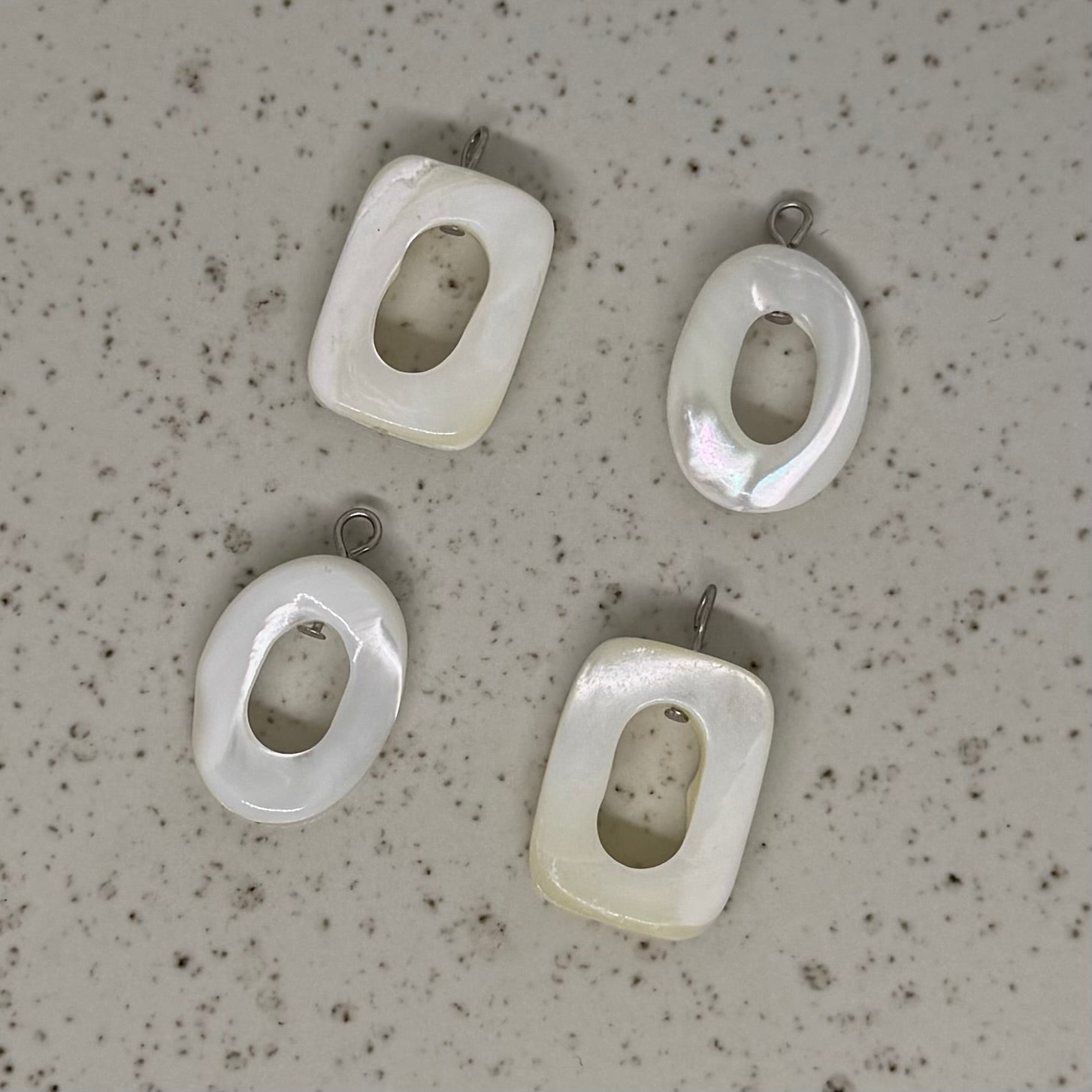 Neutral, White & Beige Stone Charms