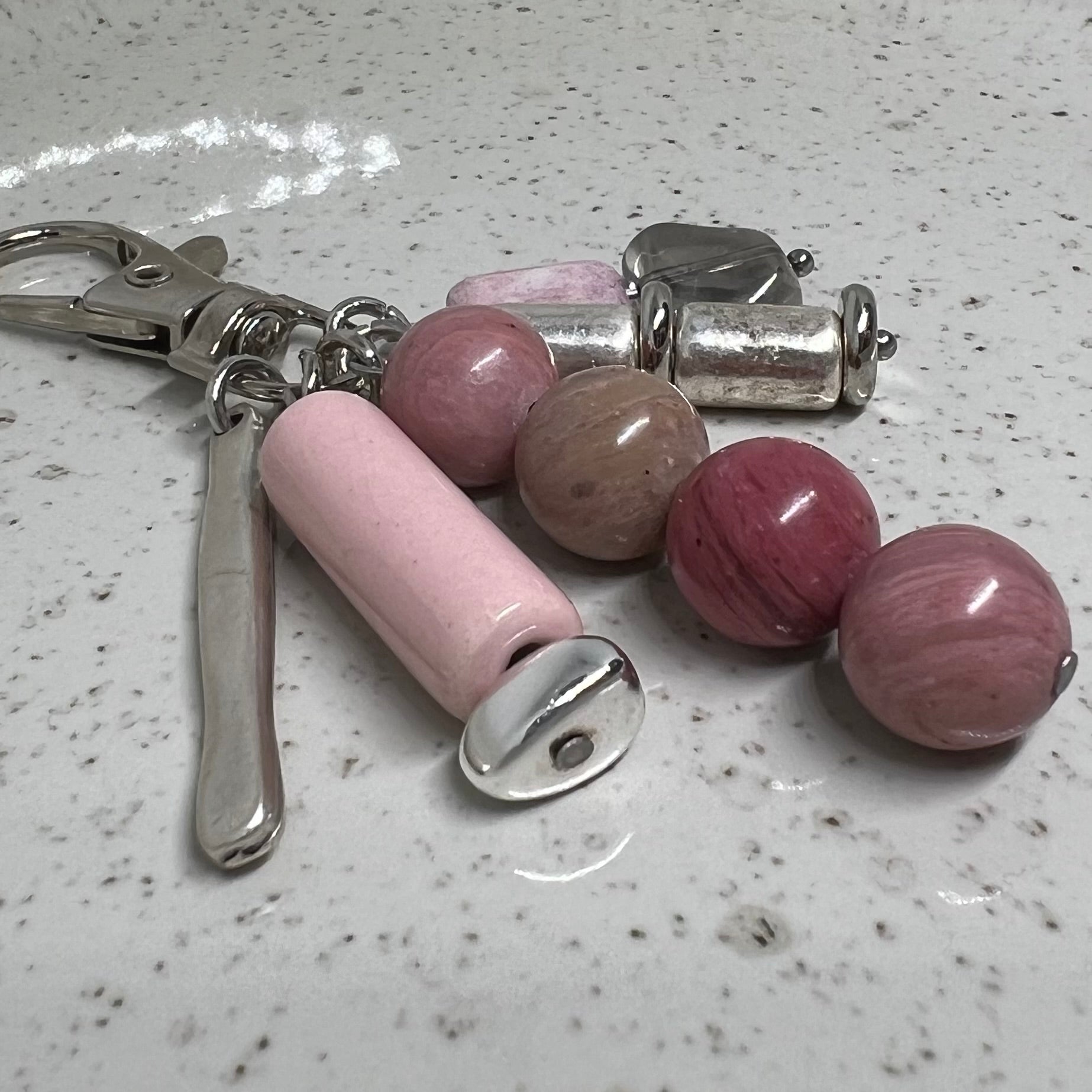 001 - Rhodonite & Silver