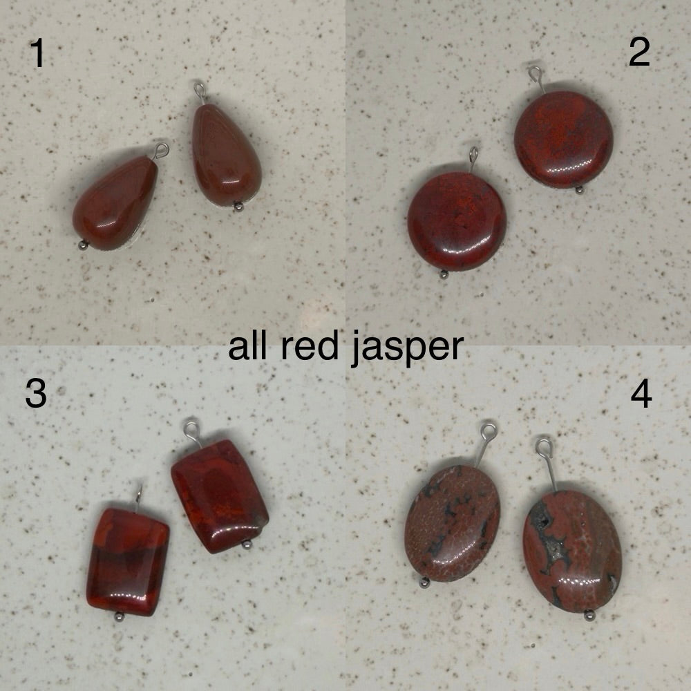 Yellow, Orange & Red Stone Charms