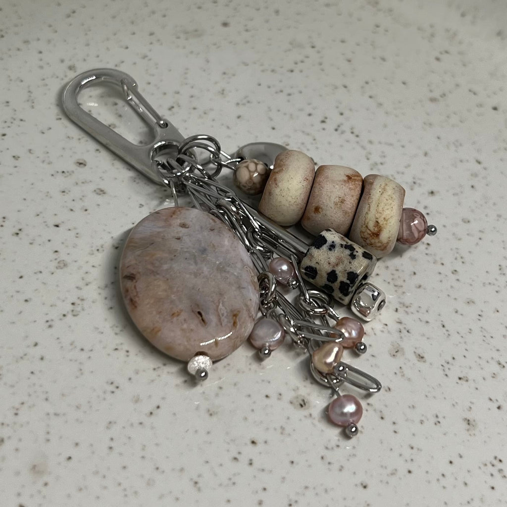 038 - Ocean Agate, Pearls & Ceramic