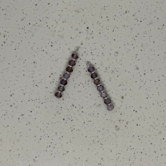 Amethyst & Silver Stack