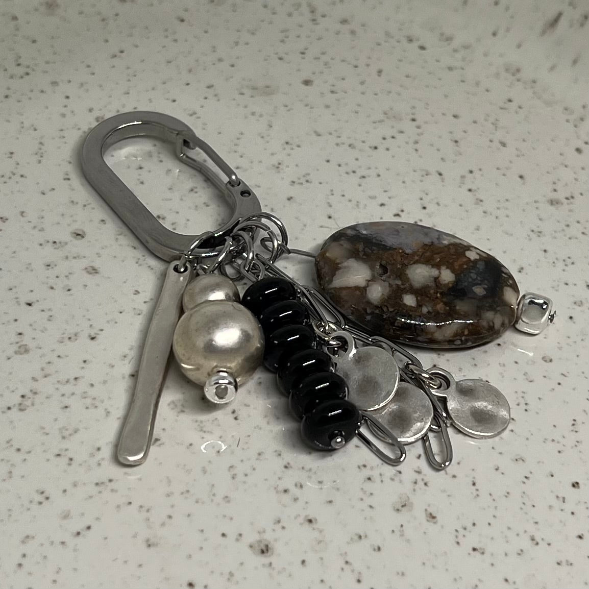 034 - Obsidian & Ocean Agate