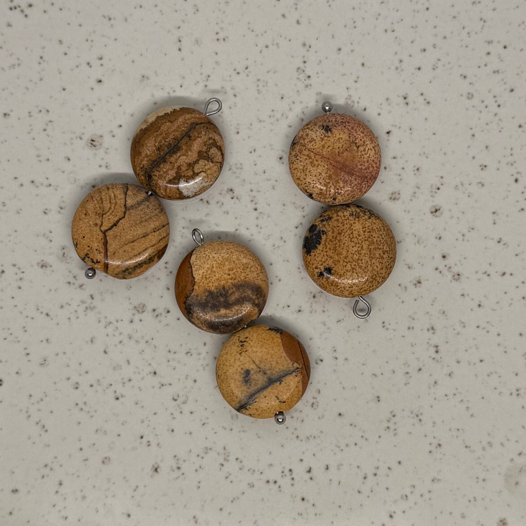 Yellow, Orange & Red Stone Charms