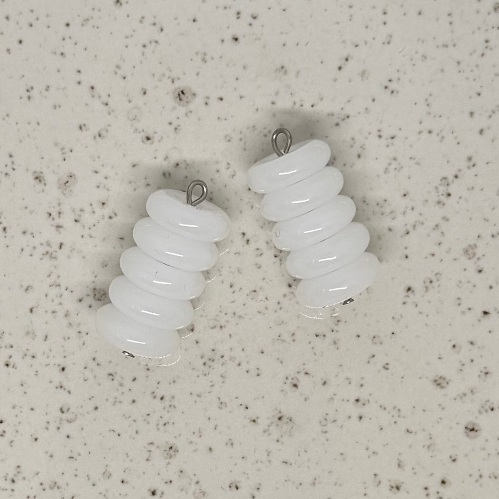 Neutral, White & Beige Stone Charms