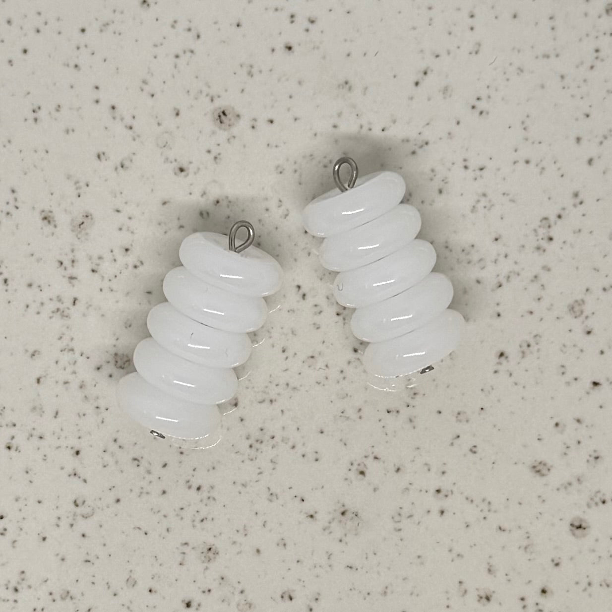 Neutral, White & Beige Stone Charms