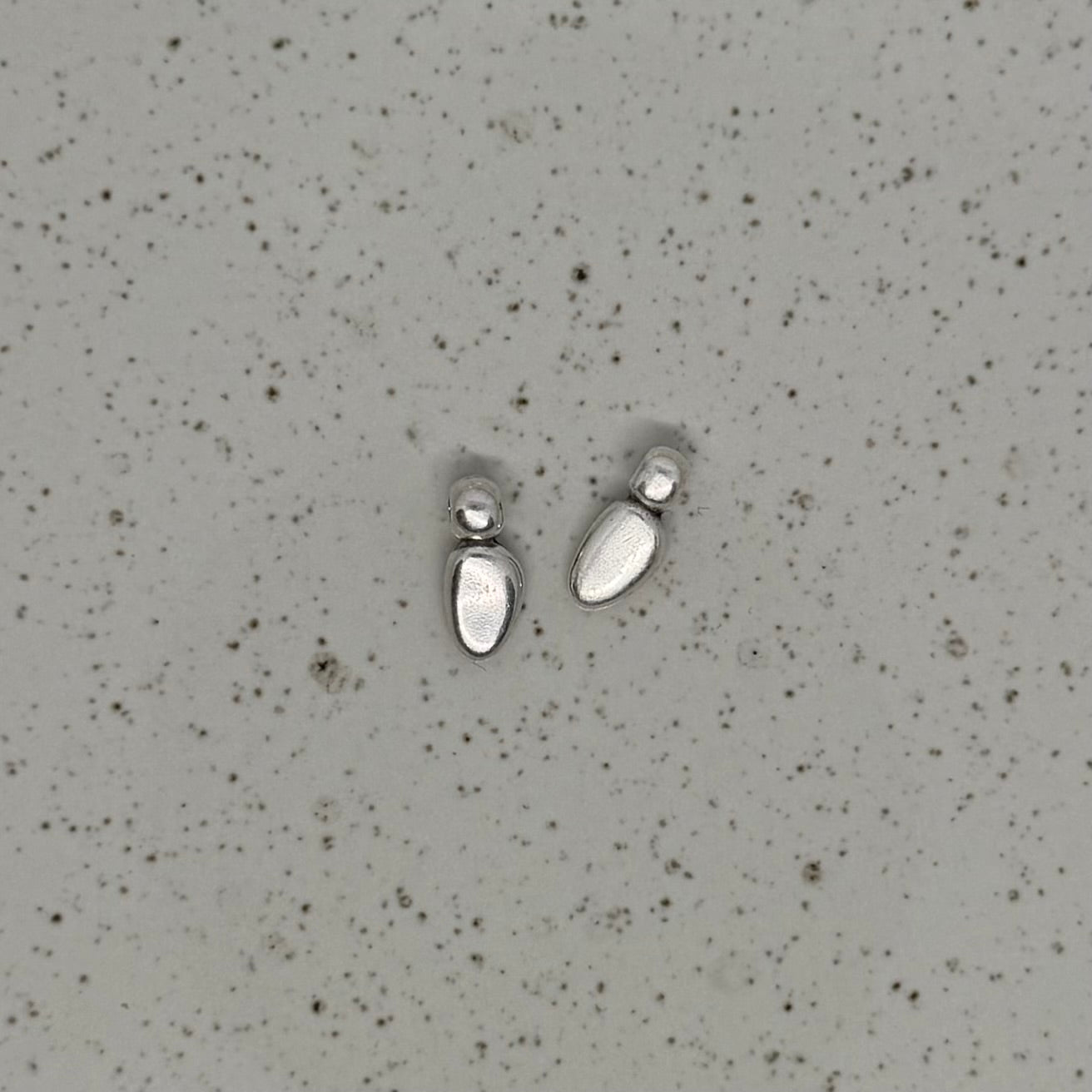 Silver Plated Mini Abstract Charm