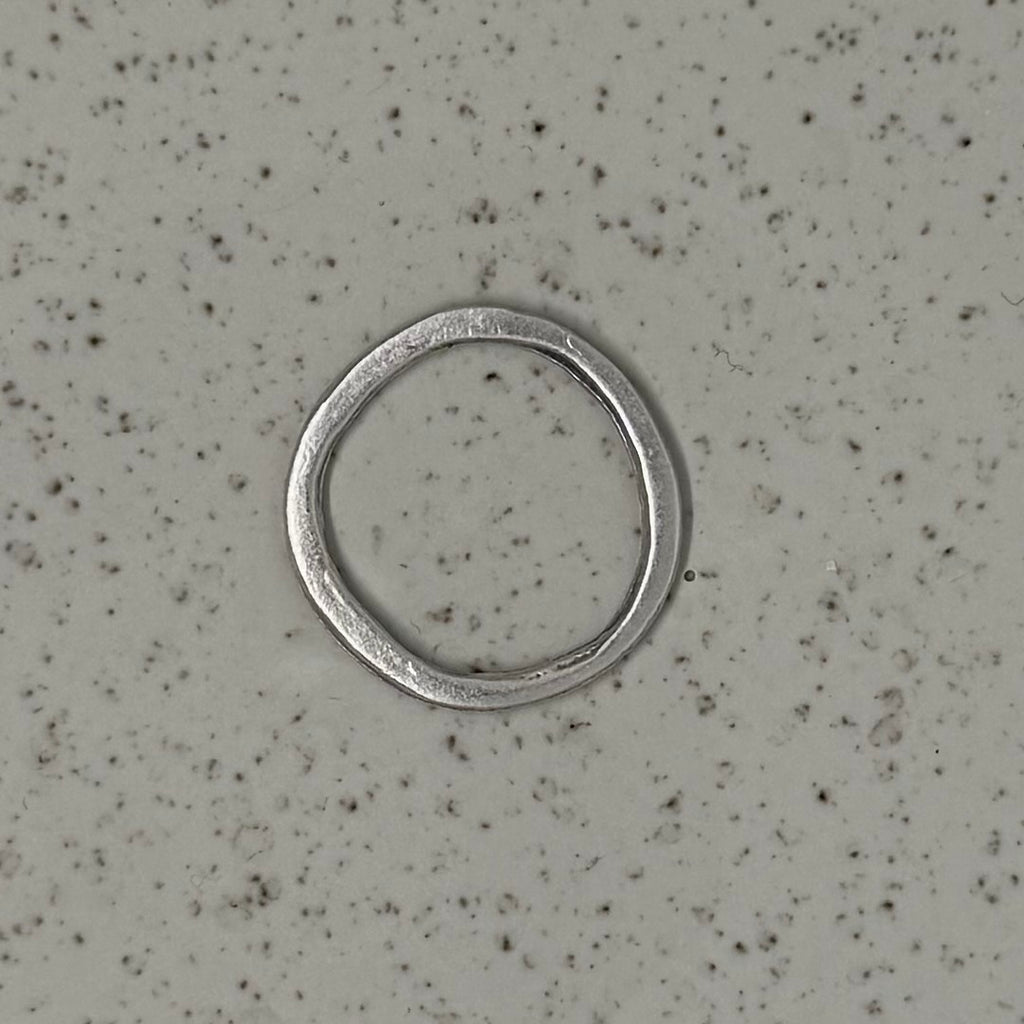 Silver Plated Organic Circle