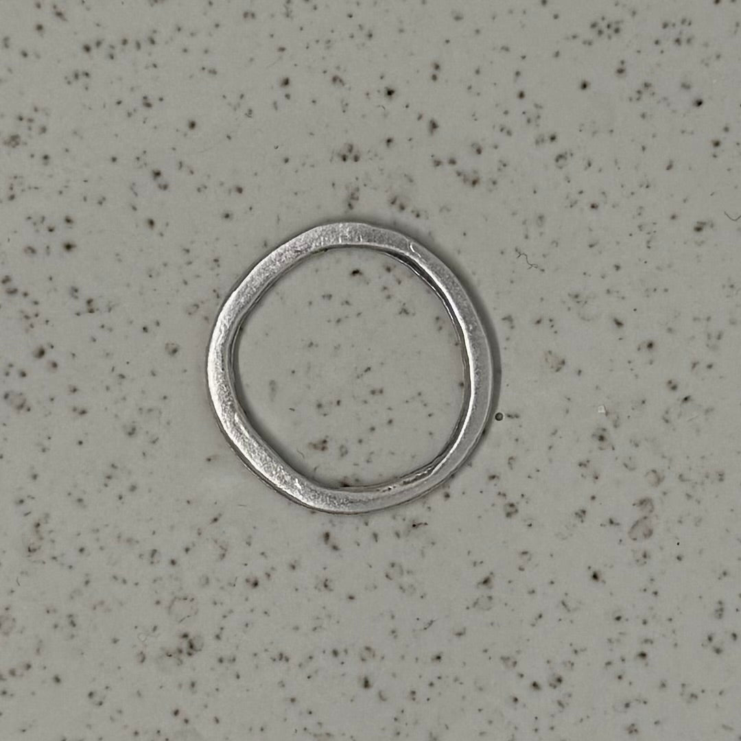 Silver Plated Organic Circle
