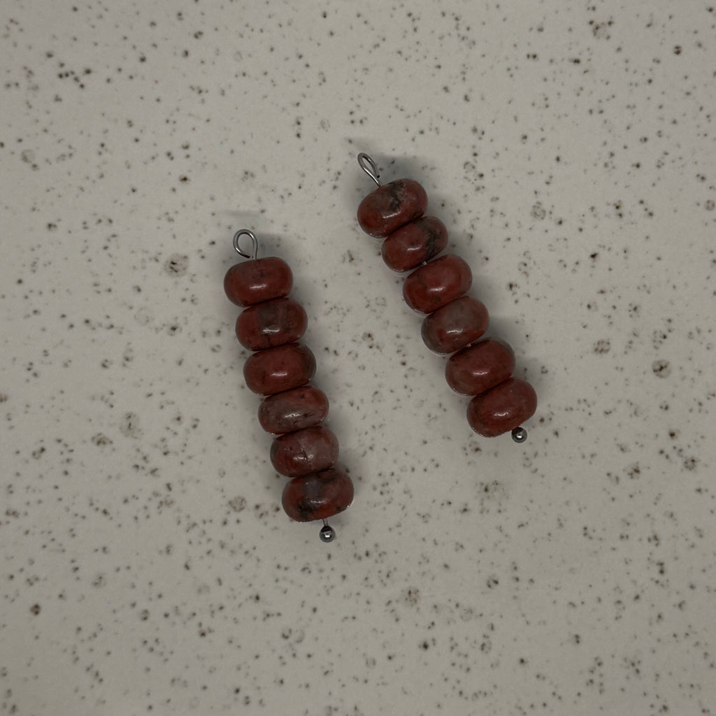 Yellow, Orange & Red Stone Charms