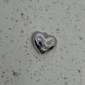 Silver Plated Twinkle Heart