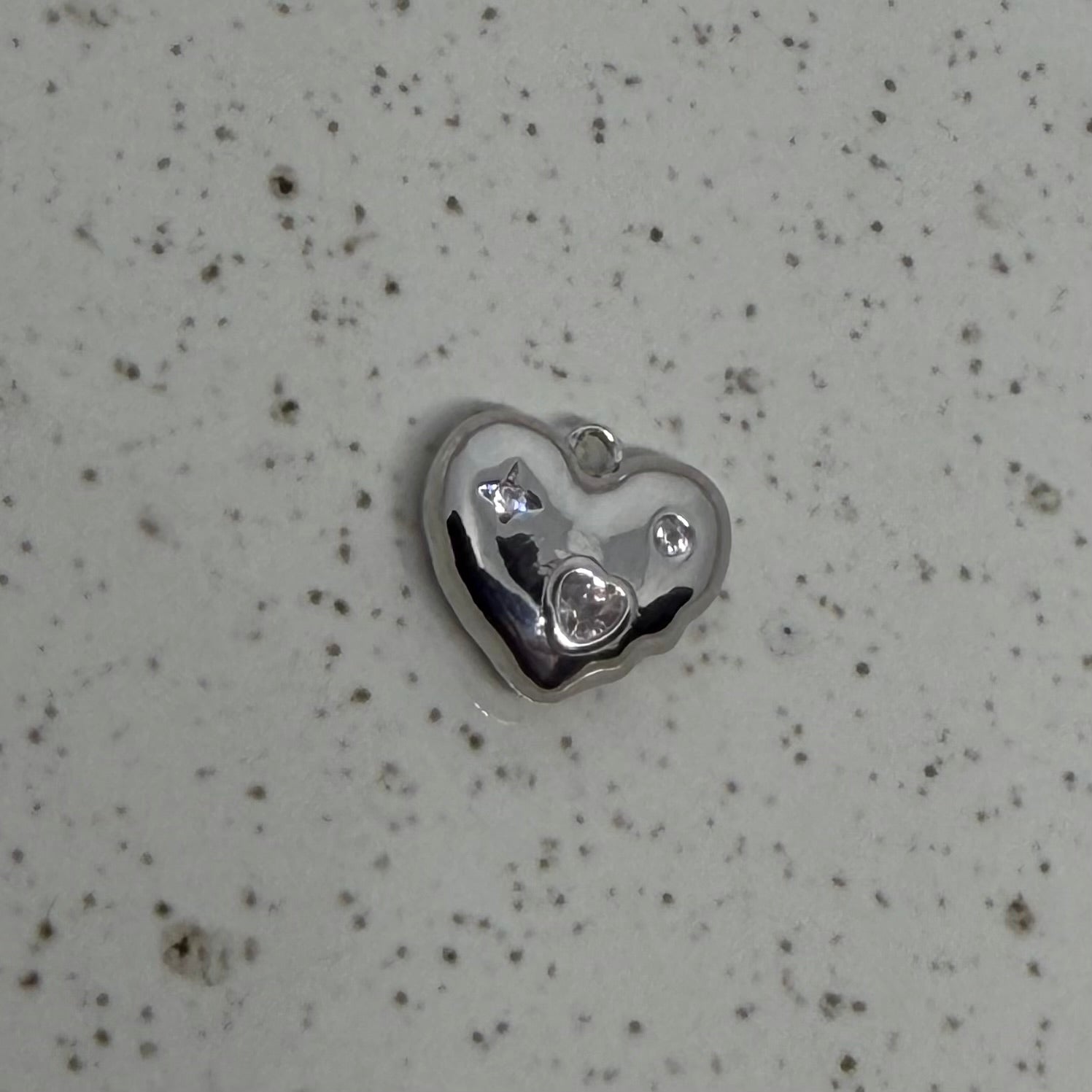 Silver Plated Twinkle Heart