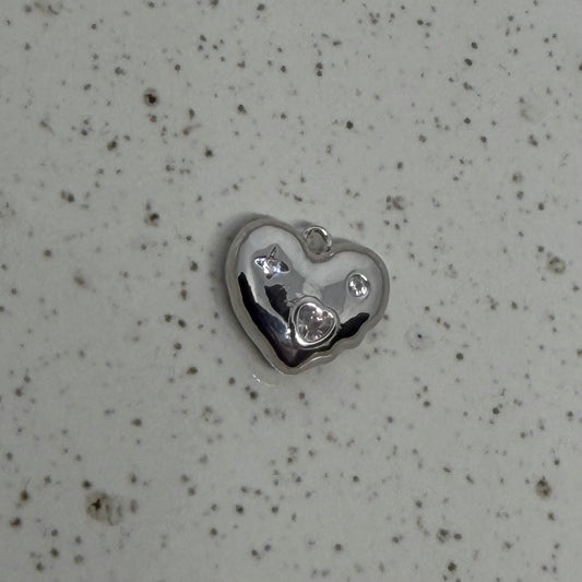 Silver Plated Twinkle Heart