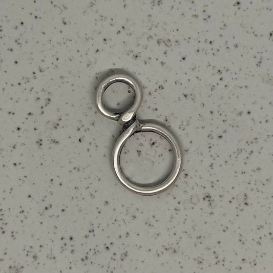 Silver Plated Twist Loop