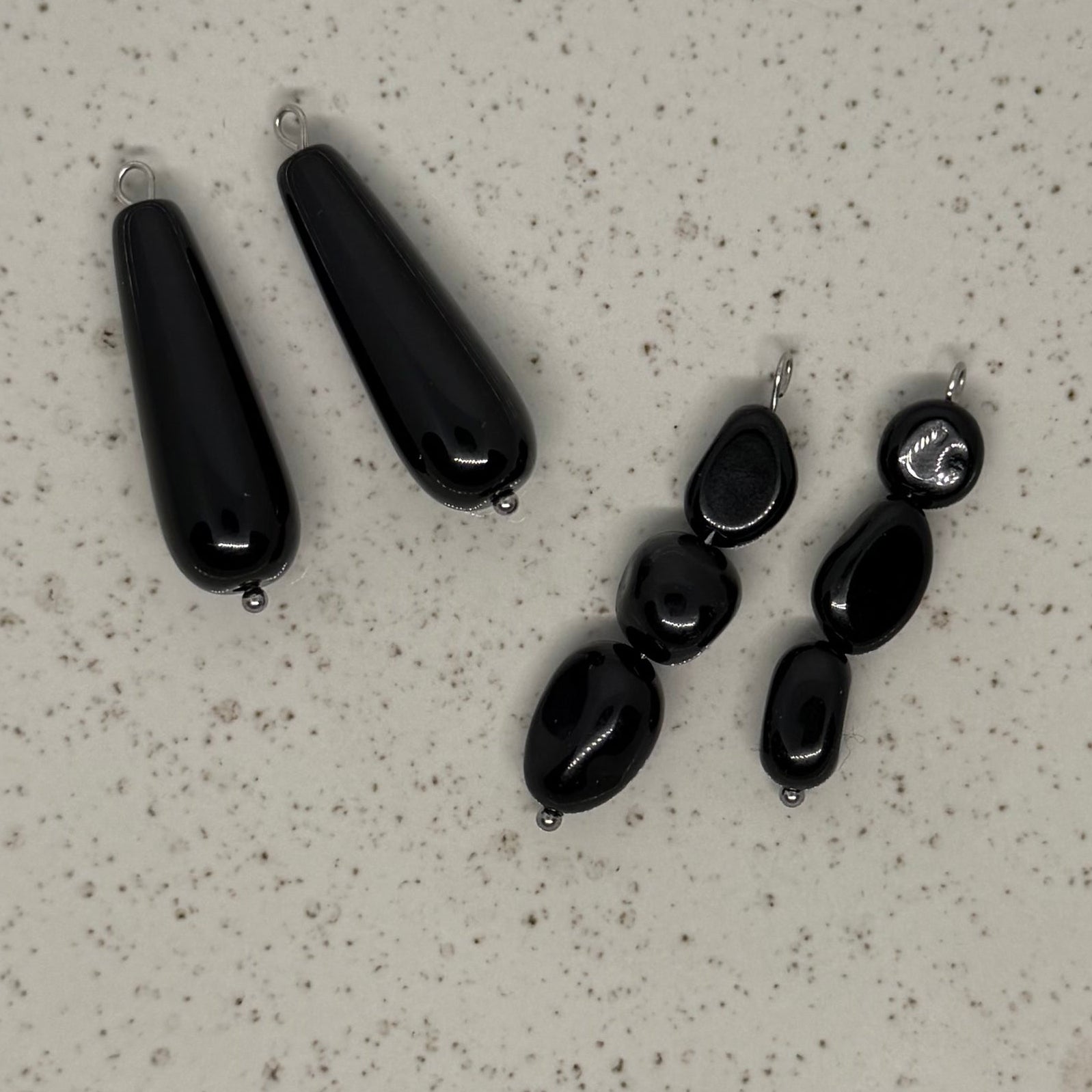 Black, Brown & Grey Stone Charms