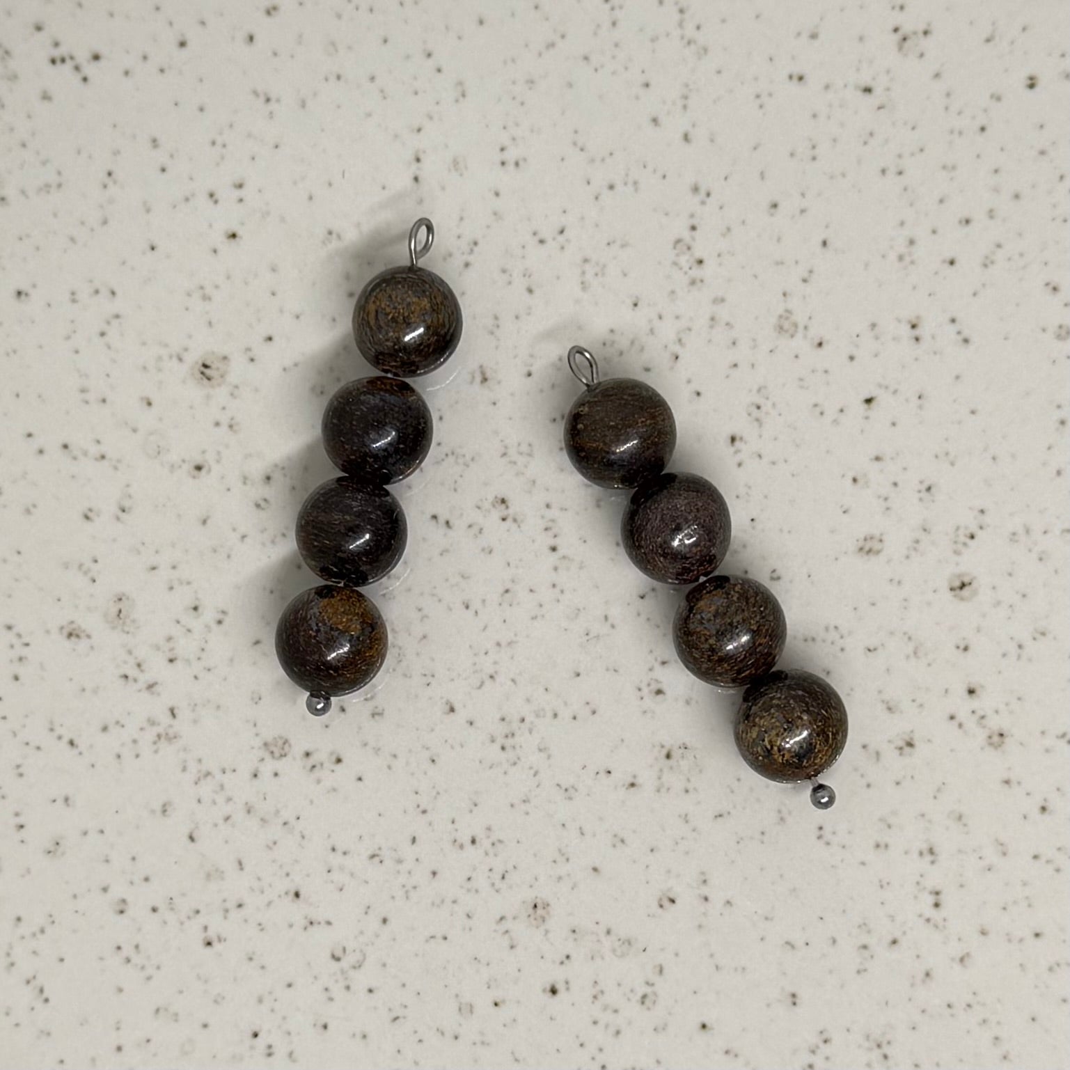 Black, Brown & Grey Stone Charms